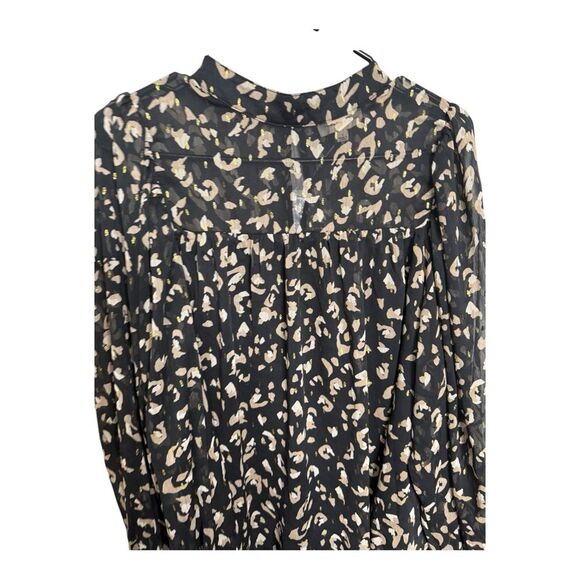 NWT EESOME Delilah Blouse BLACK SIZE LARGE - Picture 7 of 15